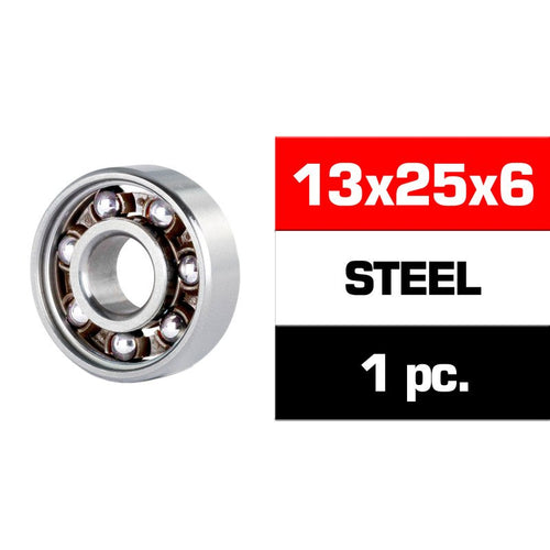 13x25x6mm STEEL \HS\ REAR ENGINE BEARING (M4R) (1pc)